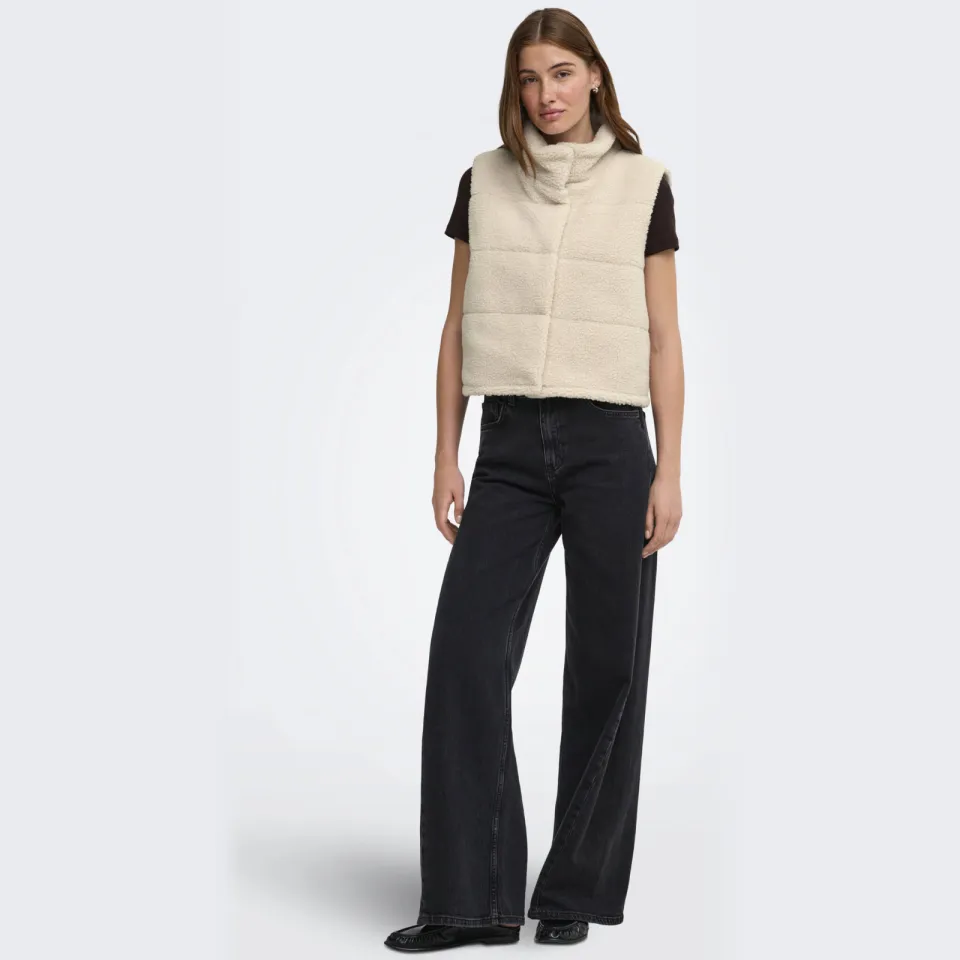 Only gilet ONLSANDRA beige, foto 3