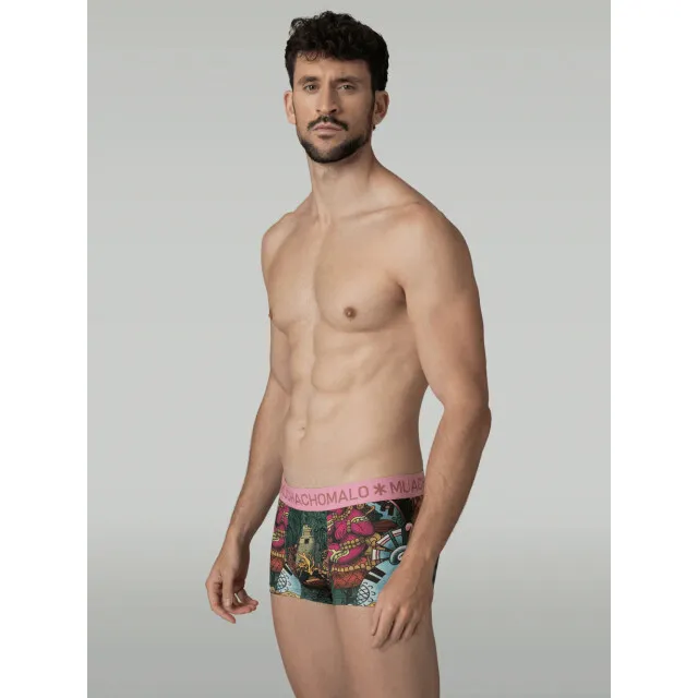 Muchachomalo Heren 3-pack Trunks Ancient Civilizations roze, foto 2