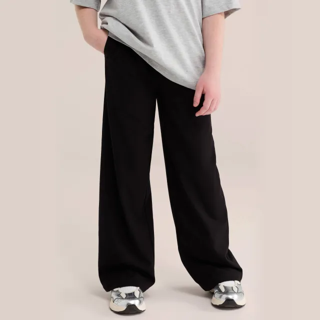 WE Fashion loose fit pantalon met plooien zwart, foto 3
