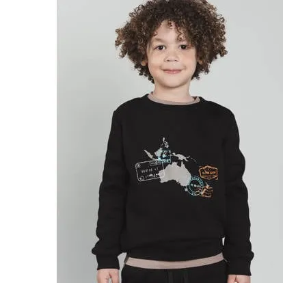 TYGO & vito sweater met print - zwart, foto 2