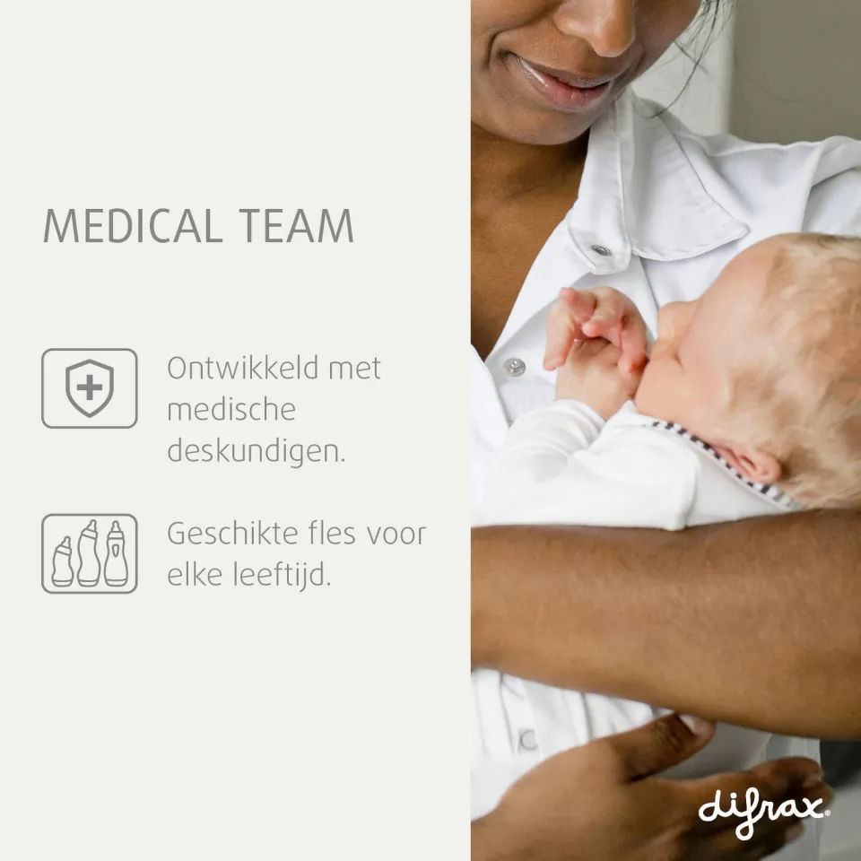 Difrax Newborn starterset met babyflessen en fopspenen transparant, foto 6