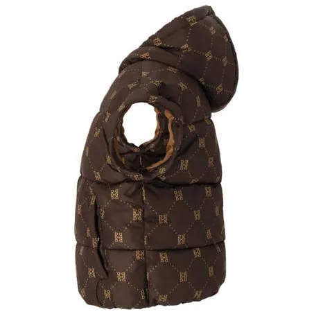 Retour Jeans Deb gewatteerde puffer winterjas met print donkerbruin, foto 2