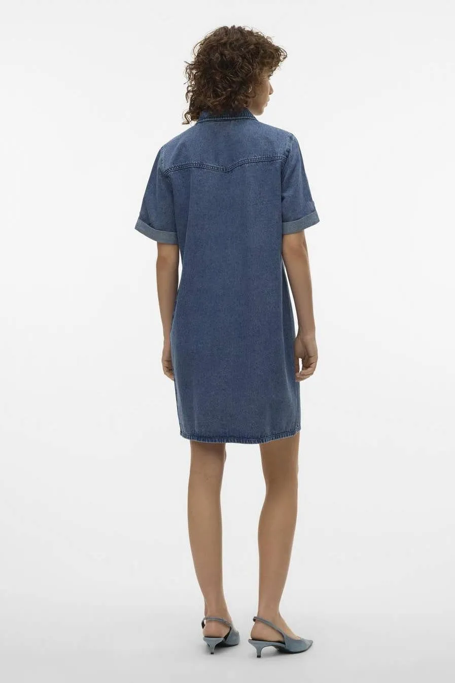 Vero Moda VMJENNIE spijkerjurk medium blue denim, foto 7