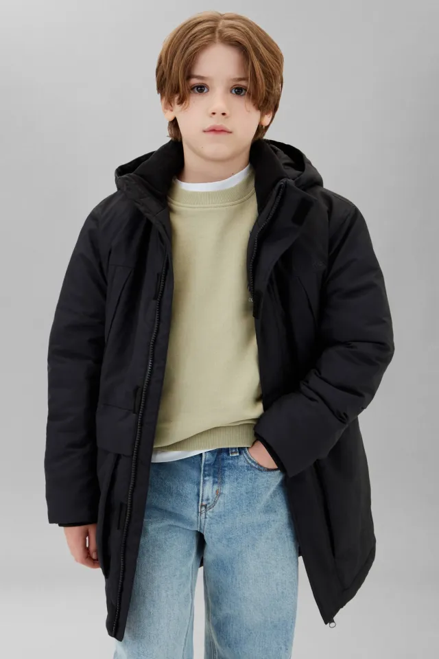 Calvin Klein gewatteerde winterparka zwart
