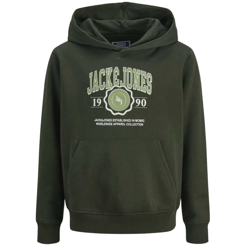 Jack & Jones JUNIOR hoodie donkergroen, foto 2