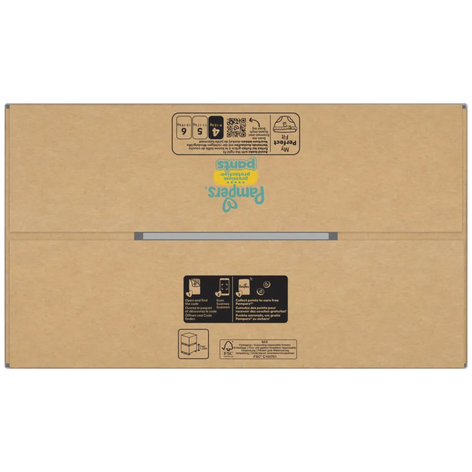 Pampers Premium Protection luierbroekjes maat 4 168 stuks