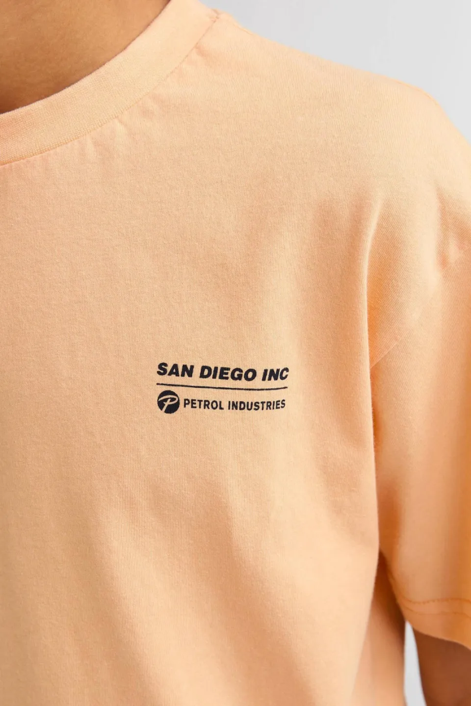 Petrol Industries t-shirt met backprint oranje, foto 6