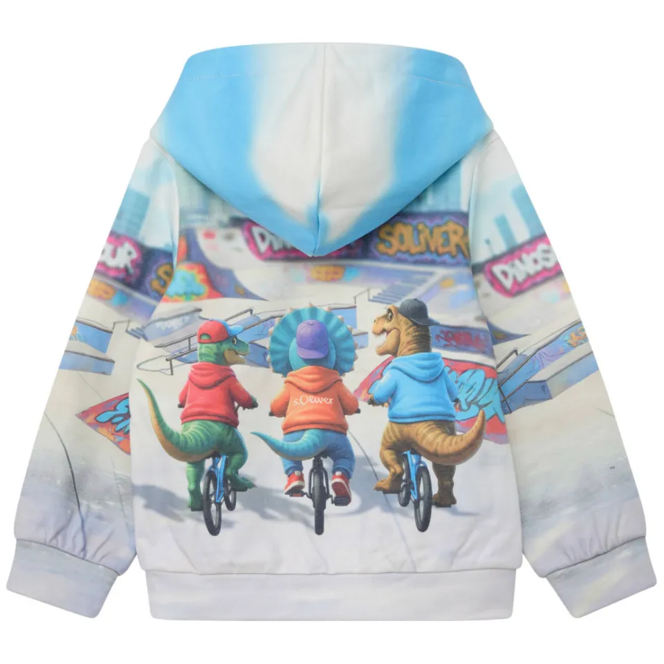 s.Oliver hoodie met print - grijs, foto 4