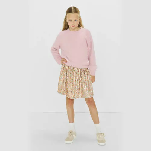 Coolcat gebreide trui Fleur roze / zilver, foto 4