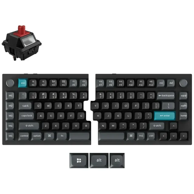 Keychron Q11 Ultra 8K draadloos mechanisch toetsenbord red