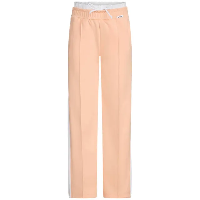 Retour Jeans Provence wide leg broek lichtoranje Lichtoranje/wit