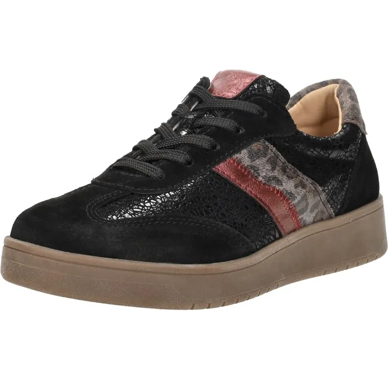 Sub55 Comfort Collection Violet 17 lage sneakers zwart, foto 3