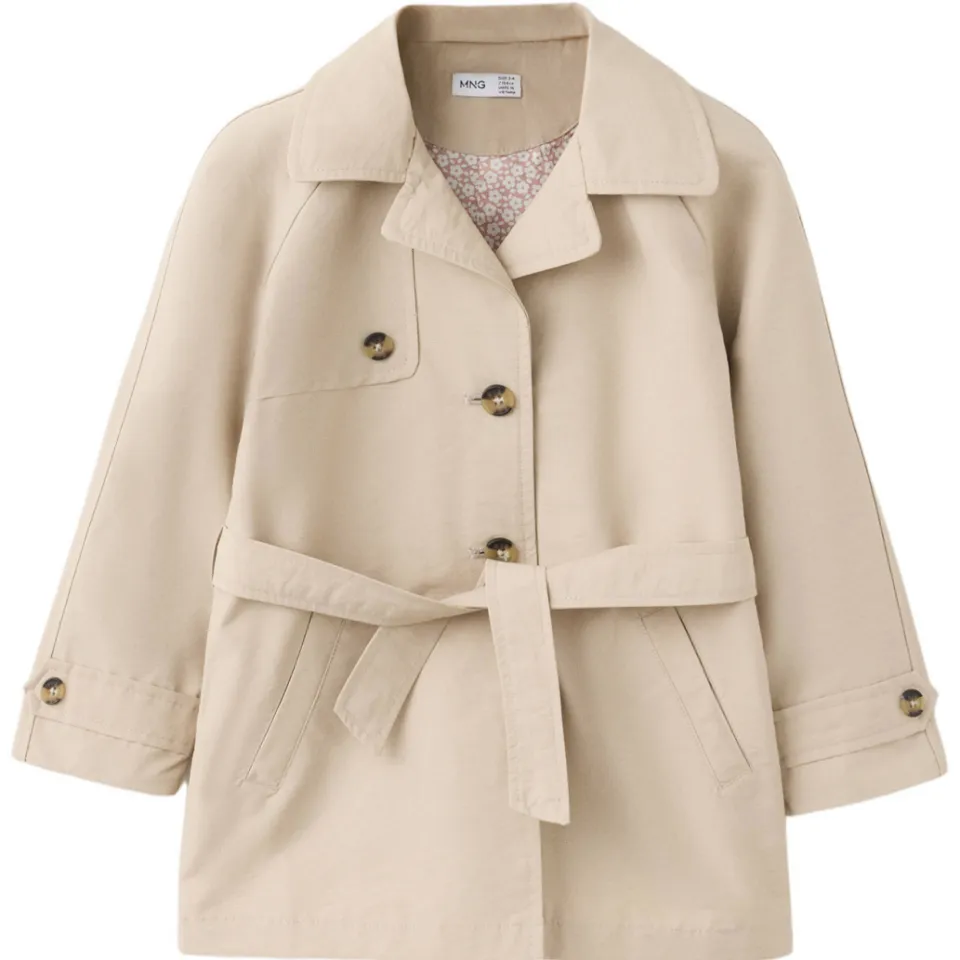 Mango katoenen trenchcoat beige, foto 2