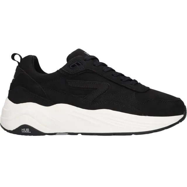 Hub Glide lage sneakers zwart