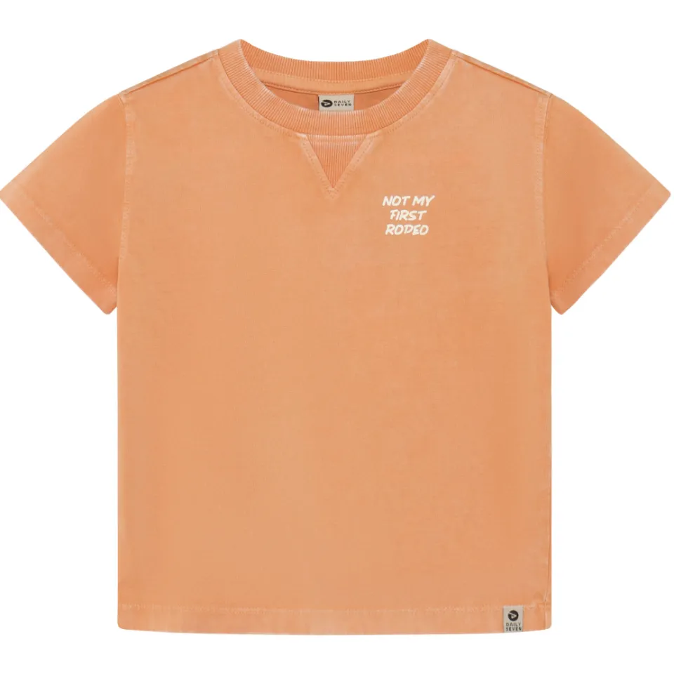Daily7 T-shirt oranje Goudbruin