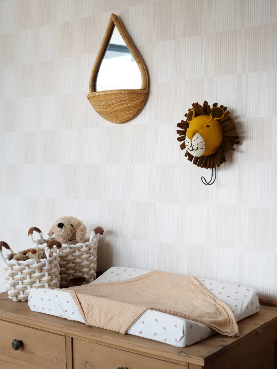 Kidsdepot Leeuw wandhaak bruin/oker, foto 2