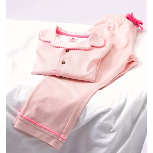 Little Label pyjama roze met klassieke kraag, foto 3