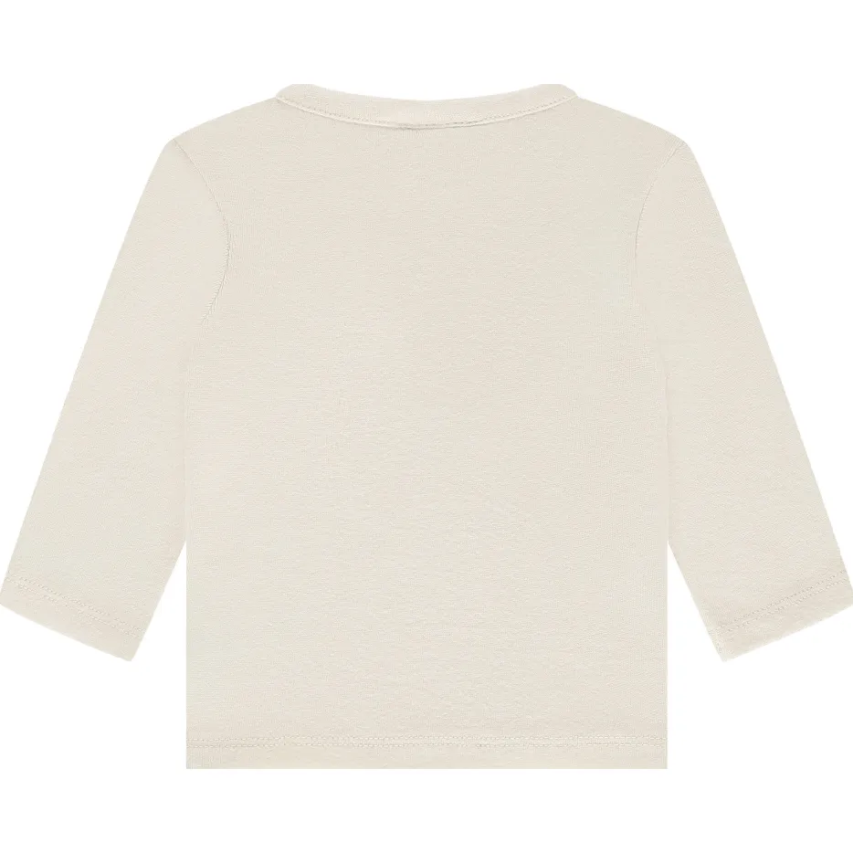 Babyface longsleeve ecru met roze print, foto 2