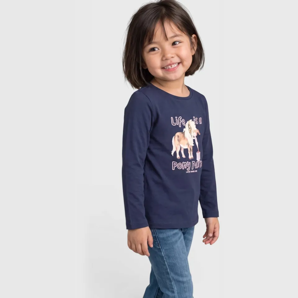 s.Oliver longsleeve met print marineblauw, foto 4