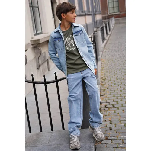 Like Flo longsleeve met print armygroen, foto 3