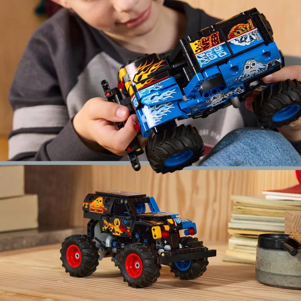 Lego Technic Monster Jam™ Grave Digger™ vuur en ijs 42219, foto 7