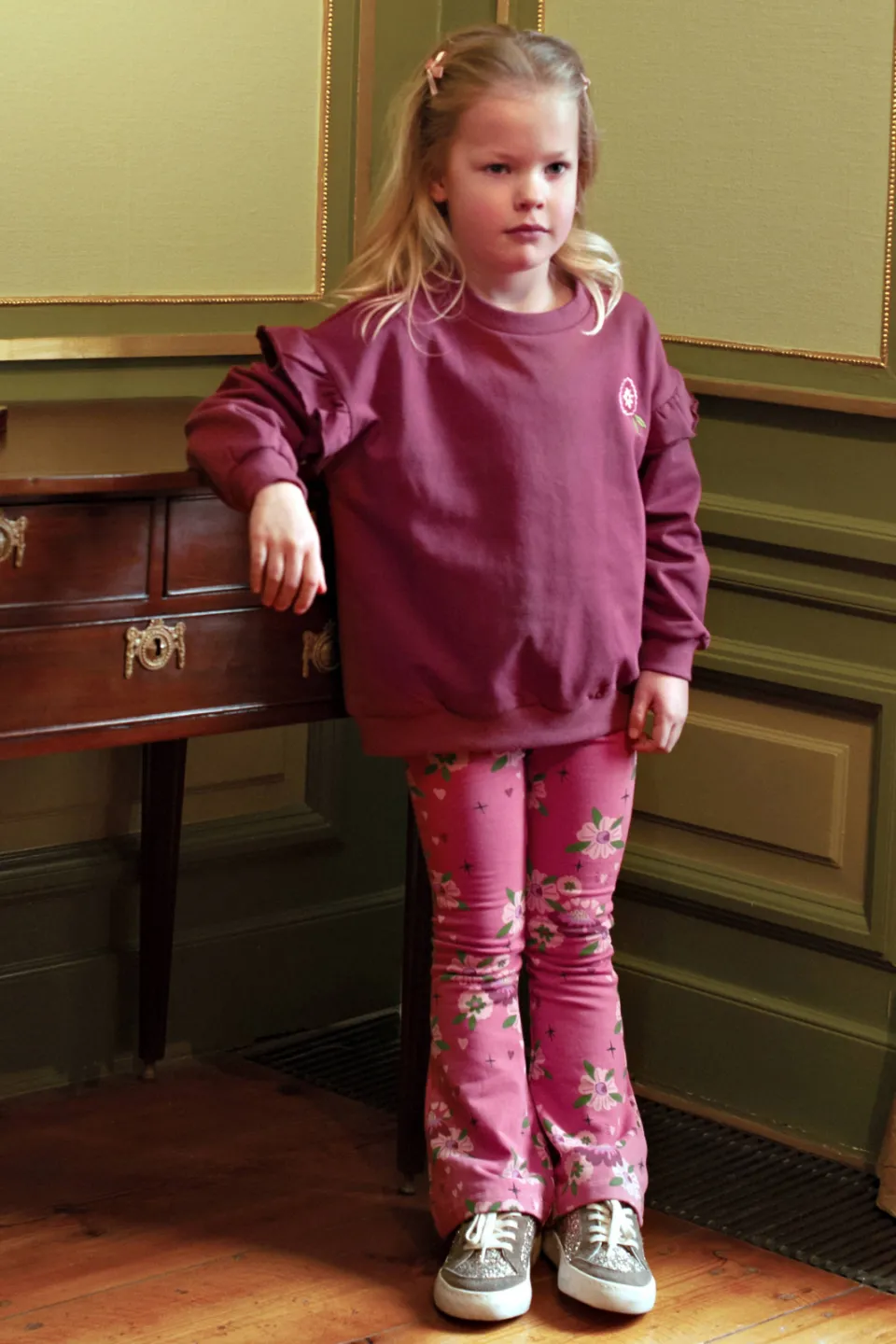 Jubel Moon Flowers flared broek roze, foto 6