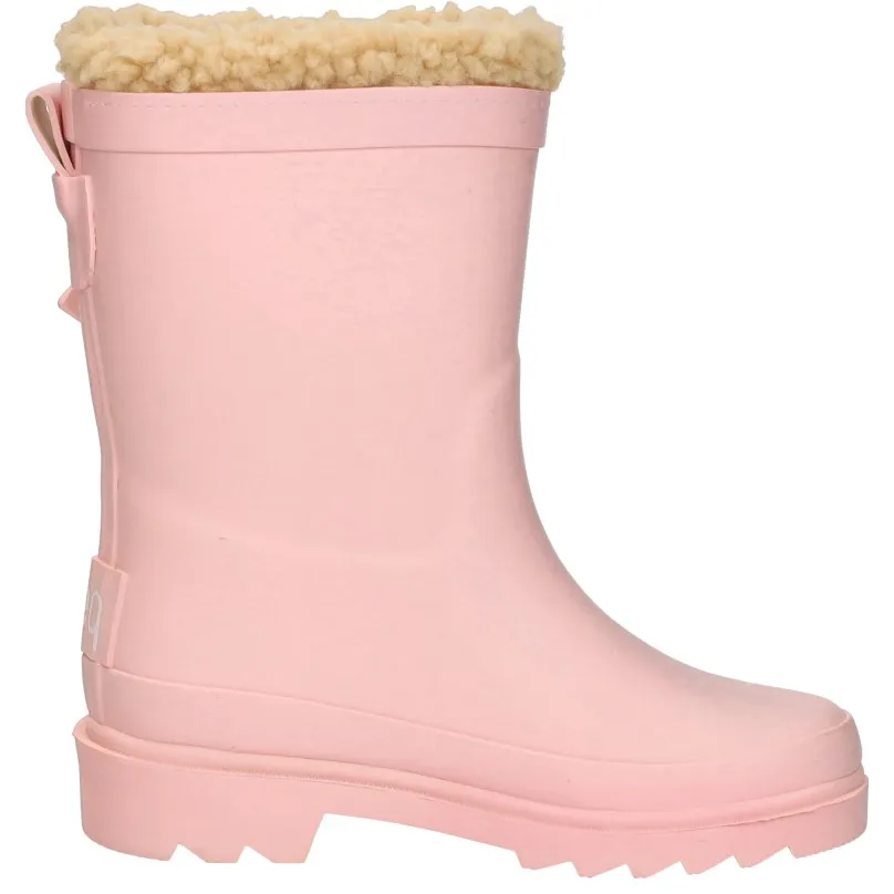 Keq Rainboots Fur regenlaarzen roze