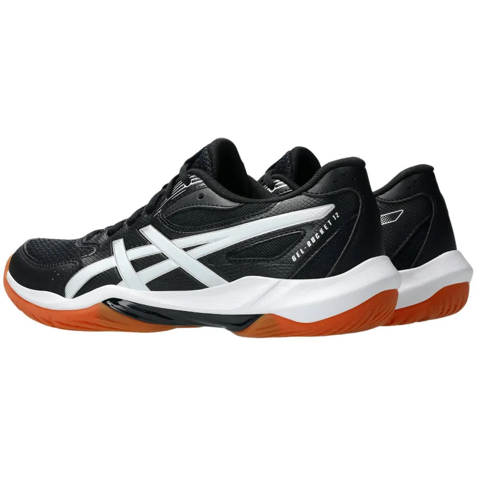 Asics Gel-Rocket 12 mesh sportschoenen - zwart/wit, foto 3