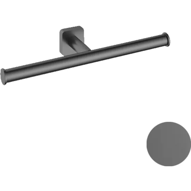 Hotbath Dubbele Toiletrolhouder Hotbath Gal Geborsteld Gunmetal PVD