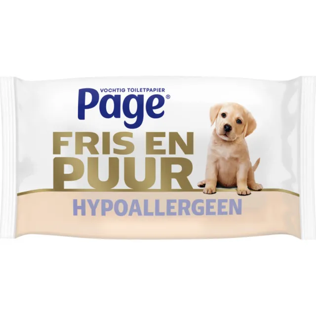 Page Fris en Puur vochtig toiletpapier