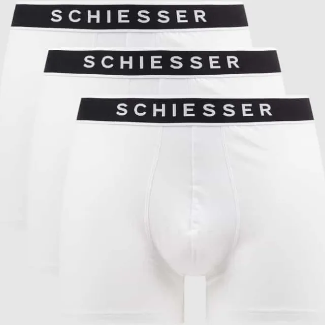Schiesser Boxershort met stretch in set van 3 wit, foto 2