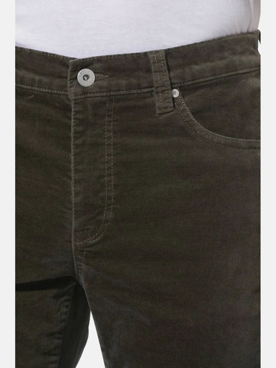 Babista Ermino corduroy broek olijf, foto 5