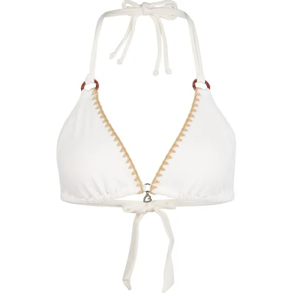 banana moon Bikinitop met vetersluiting aan de achterkant, model 'YERO SANTAFE' Offwhite