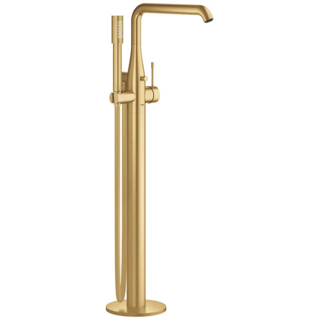 Grohe Vrijstaande Badkraan GROHE Essence New Met Douchegarnituur Cool Sunrise Geborsteld Goud