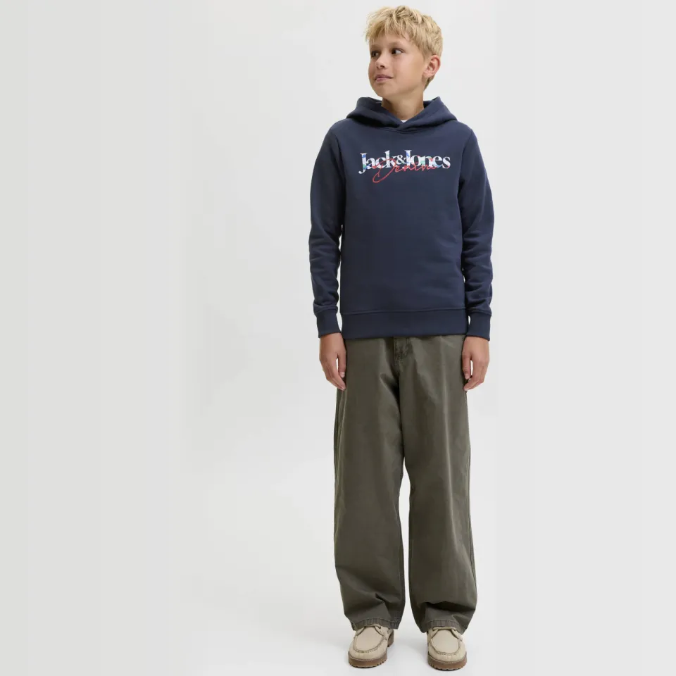 Jack & Jones JUNIOR hoodie met print - donkerblauw, foto 3
