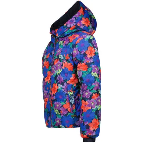 Vingino Tamia reversible winterjas donkerblauw/multicolor, foto 4