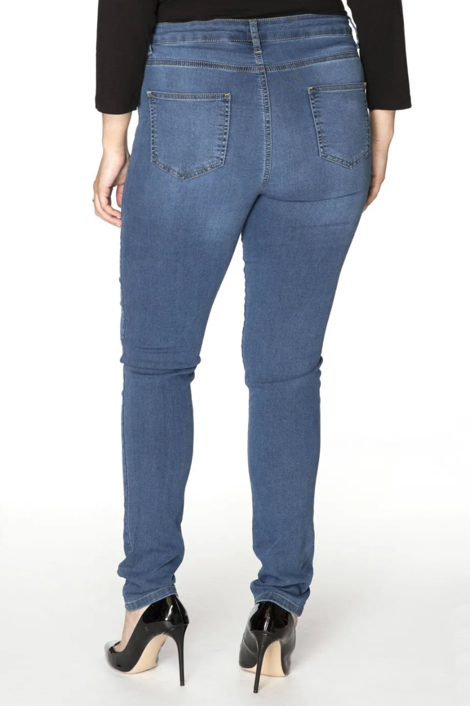 Yoek high waist shaping skinny jeans light denim, foto 7