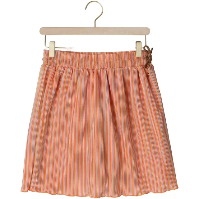 Nono Norah gestreepte plissé rok oranje, foto 2