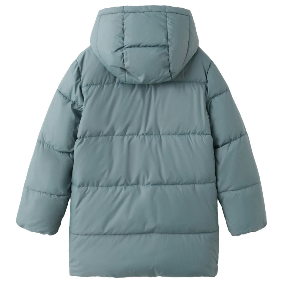 Mango lange gewatteerde jas blauw, foto 2