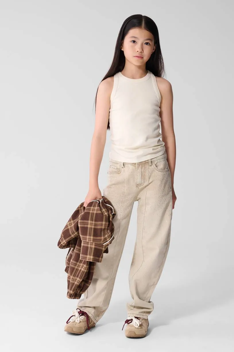 Shoeby mouwloze top beige, foto 4
