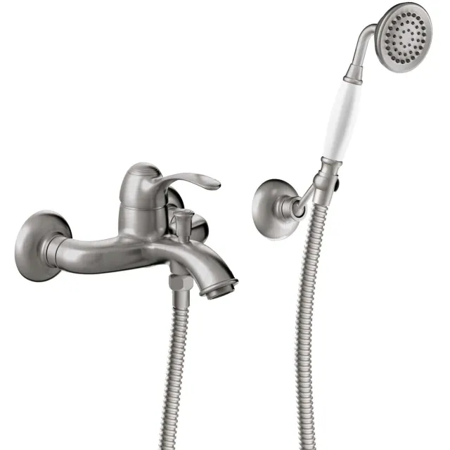 Tres Badmengkraan Tres Clasic 1 Hendel Incl Handdouche en Doucheslang RVS
