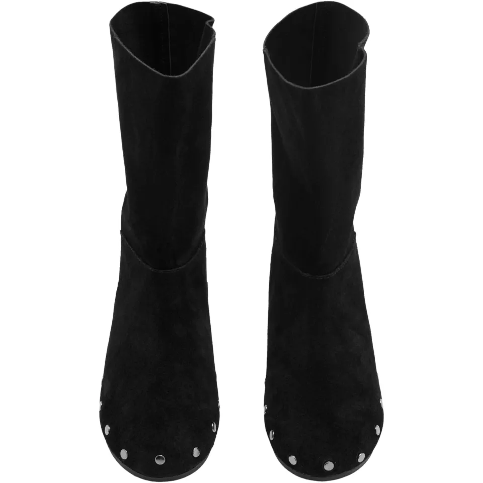 Mango Kids leren laarzen met studs - zwart, foto 5