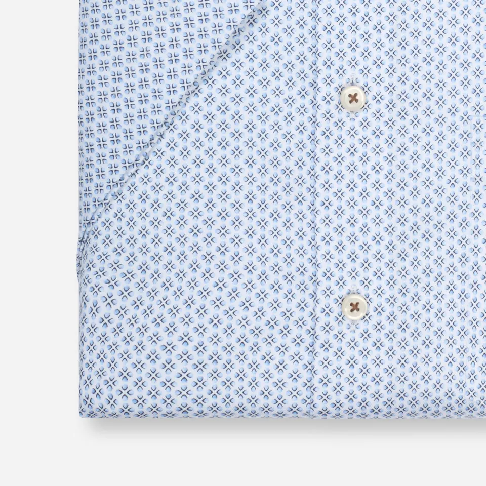 Olymp comfort casual overhemd lichtblauw blauw, foto 3