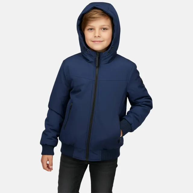 Cars gewatteerde winterjas marineblauw