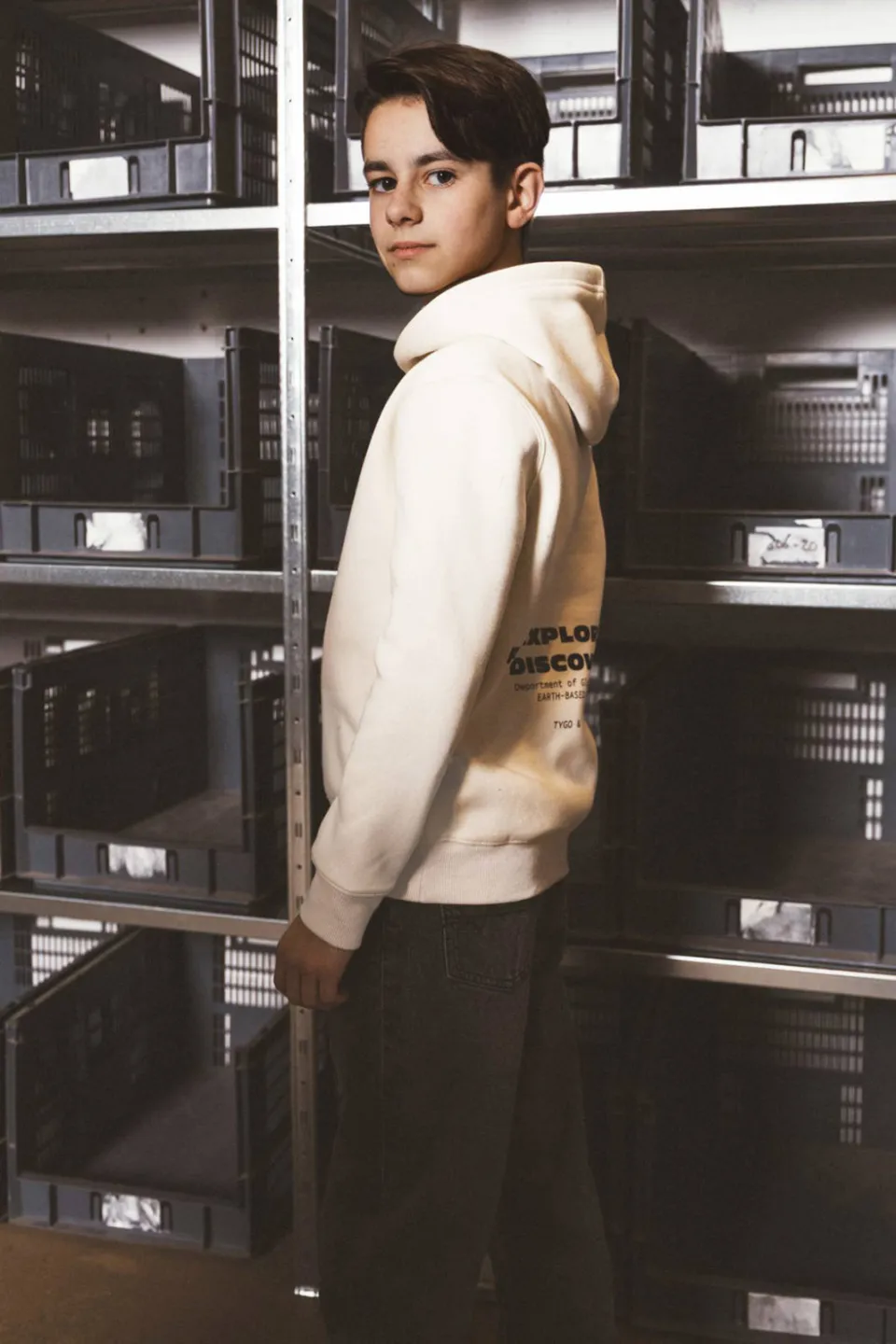 TYGO & vito NextGen sweater met backprint - lichtgrijs, foto 5