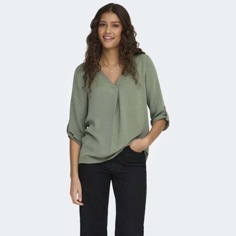 JDY JDYDIVYA blousetop lichtgroen sea spray, foto 5