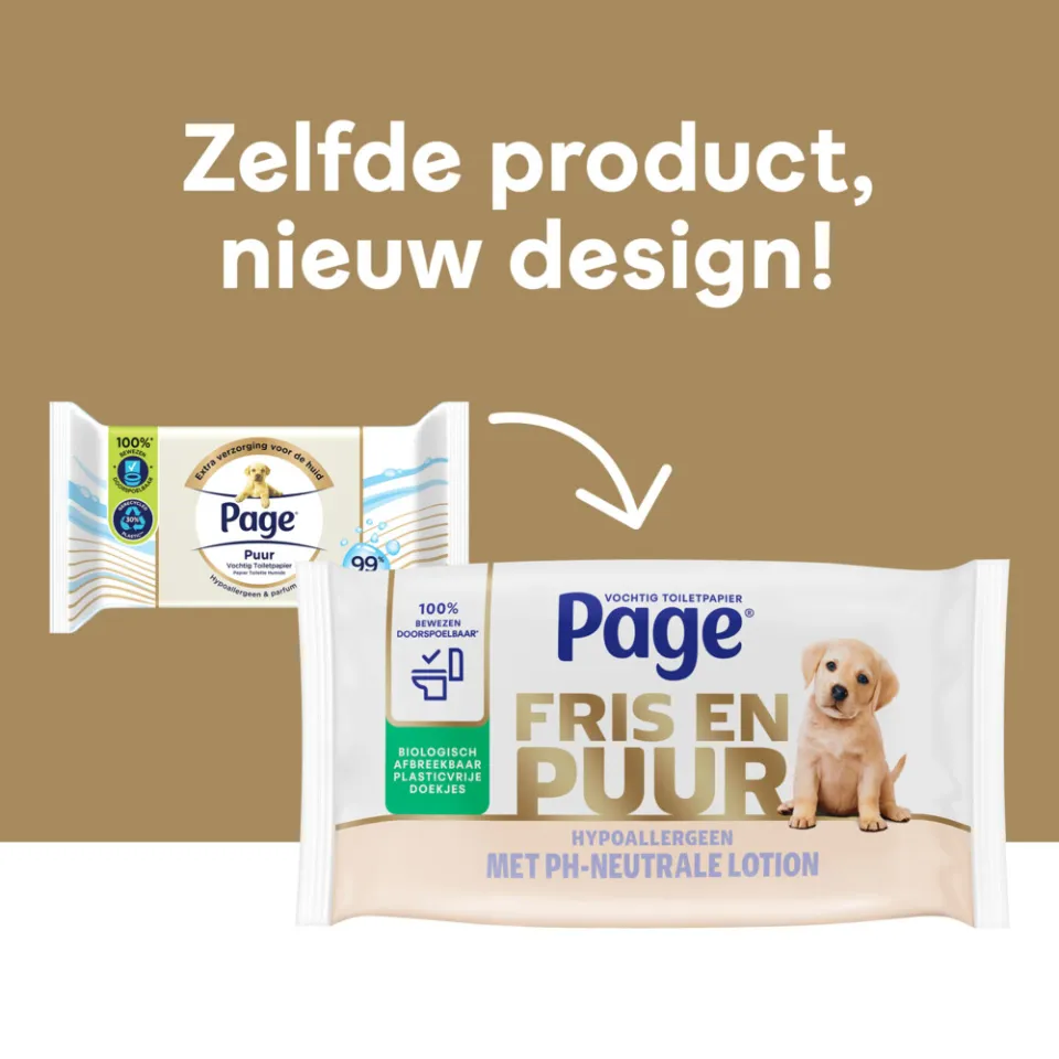 Page Fris en Puur vochtig toiletpapier, foto 2
