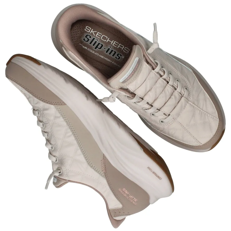 Skechers Slip-ins Contour Foam Cozy Fit sneaker beige, foto 5