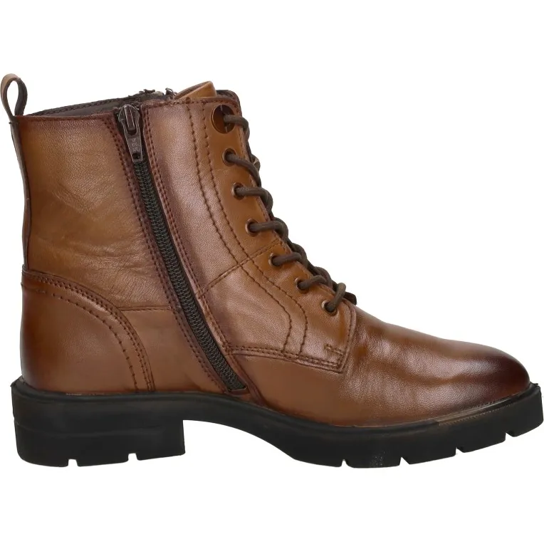 Sub55 veterschoenen hoog cognac