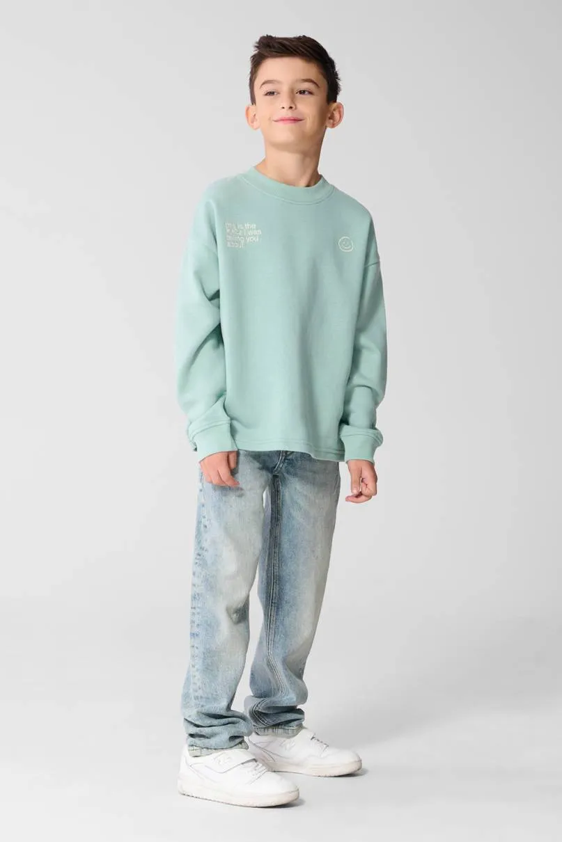 Shoeby sweater met backprint - mintgroen, foto 6
